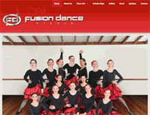 Tablet Screenshot of fusiondance.co.nz